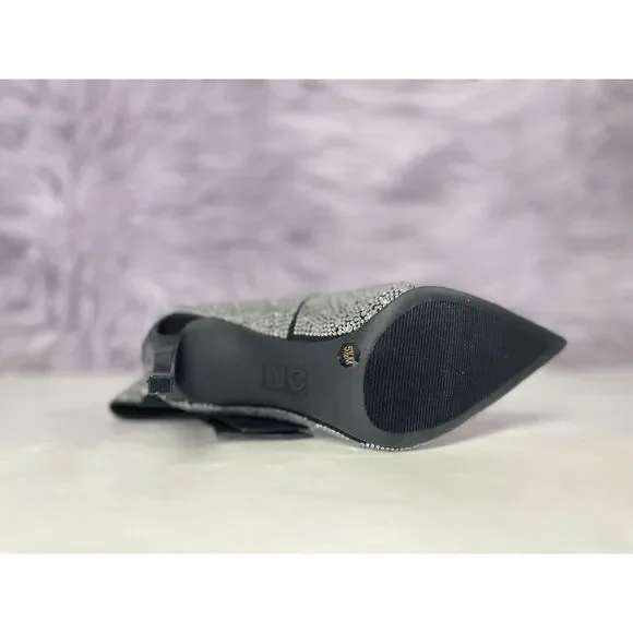 INC International Concepts Women's Silvee Bow Pumps - Black Bling 5.5M - Picture 5 of 7